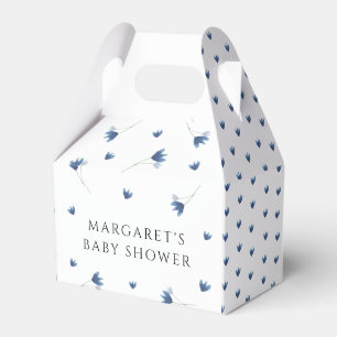 Ballotins Baby shower Fleur sauvage bleu