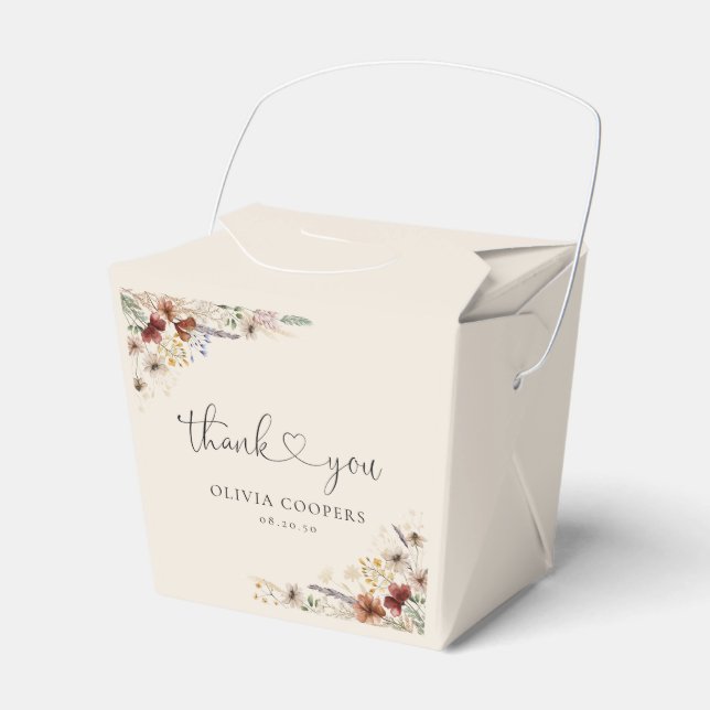 Ballotins Baby shower Fleur sauvage Boho Tiny Ballotin (Verso)