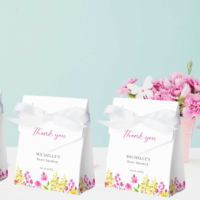 Ballotins Baby shower fleur sauvage Floral Ballotin personna (Créateur téléchargé)