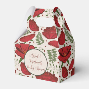 Ballotins Baby shower fleur sauvage Red Poppy