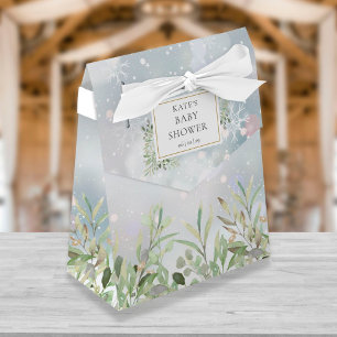 Ballotins Baby Shower Flocons de Neige Verdure Feuillage