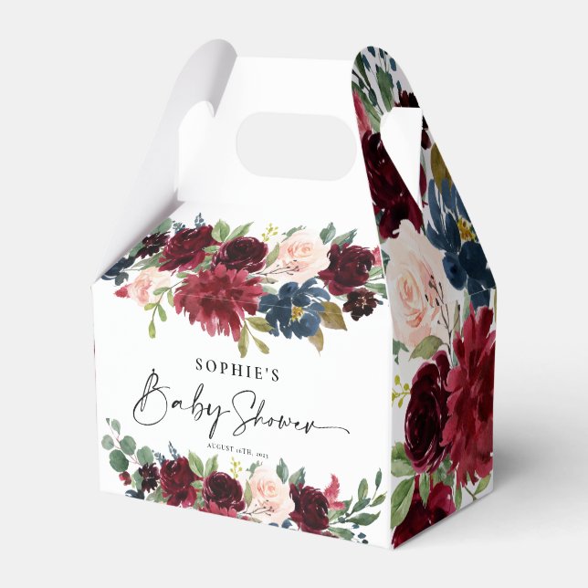 Ballotins Baby shower Floral de Bourgogne ballotin (Verso)