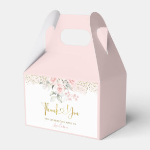 Ballotins Baby shower Floral rose pâle minimaliste