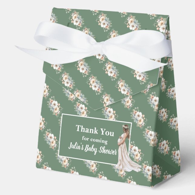 Ballotins Baby Shower Floral Rustique  (Recto)