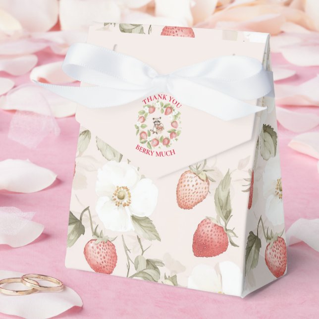 Ballotins Baby Shower Forêt de Fraises (Mariage)