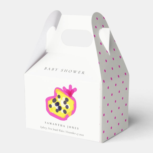 Ballotins Baby shower Fruit Passion Fruit Pour Enfants Moder (Verso)