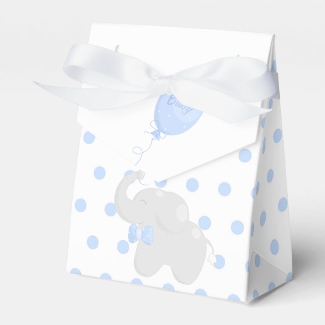 Ballotins Baby shower garçon bleu (Verso)