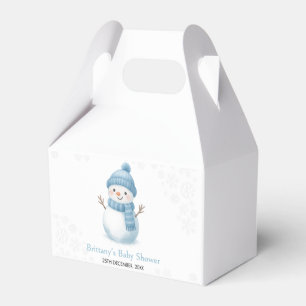 Ballotins  Baby Shower Garçon Bonhomme de Neige Bleu