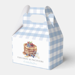 Ballotins Baby Shower Garçon Pancakes & Pacifiers Gingham Bl