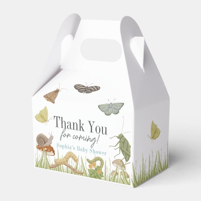 Ballotins Baby Shower Garçon Petits Insectes Champignon (Verso)