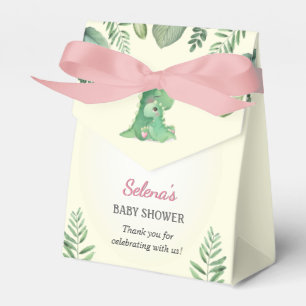 Ballotins Baby shower Girl Dinosaur Saupoudrer le sac cadeau