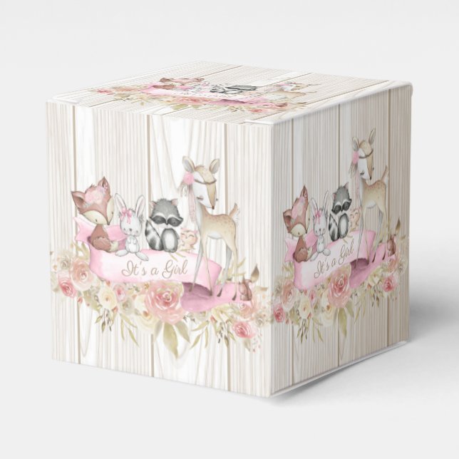 Ballotins Baby shower Girl Woodland (Verso)