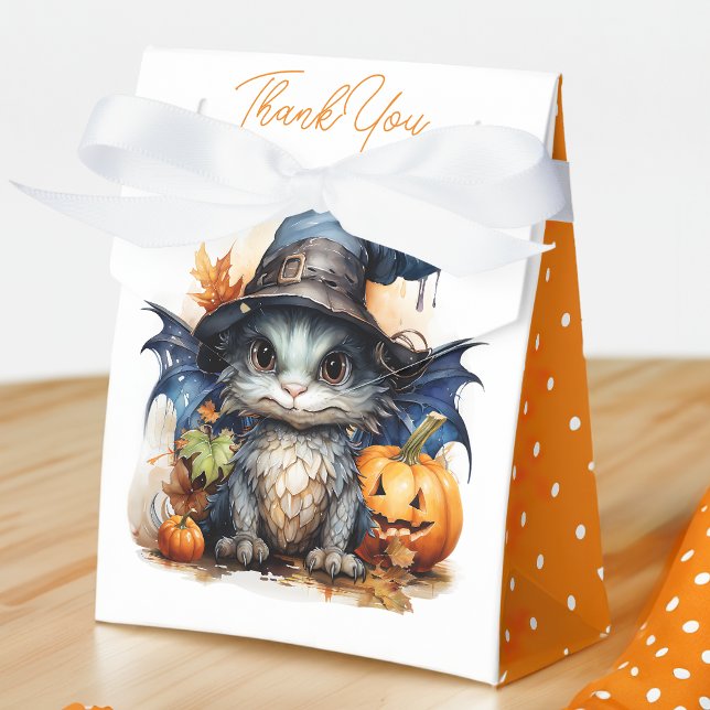 Ballotins Baby shower Halloween dragon neutre pour les femme (Just the cutest gender neutral Halloween Party, Baby Dragon themed Favor Box, Perfect for your kids.)