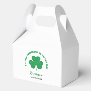 Ballotins Baby Shower Little Shamrock Irlandais Blanc Et Ver