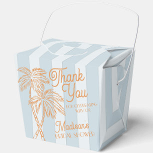 Ballotins Baby Shower Mariage Plage Pastel Palm Spring Bleu