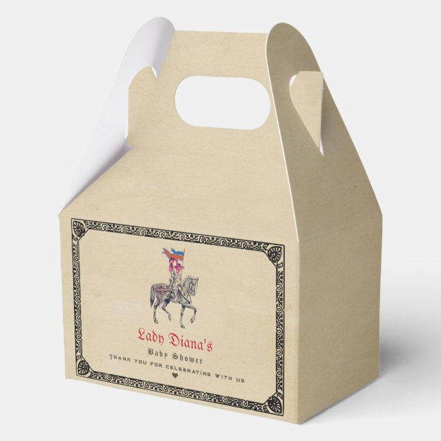 Ballotins Baby Shower Médiéval Renaissance Chevalier Renfair (Recto)