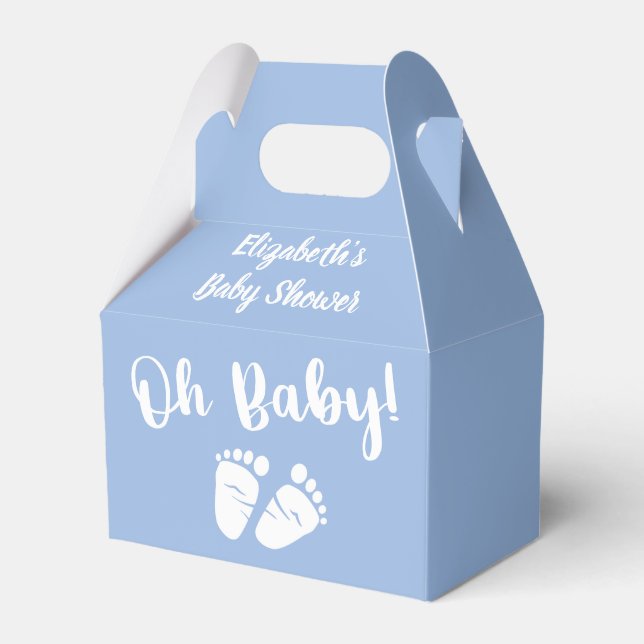 Ballotins Baby shower Merci bleu (Verso)