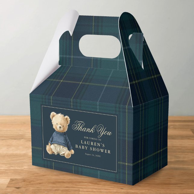 Ballotins Baby Shower Merci pour l'ours de polo (Créateur téléchargé)