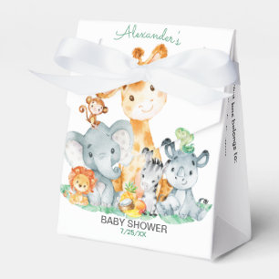 Ballotins Baby shower mignon de fille de jungle de safari