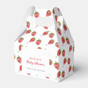 Ballotins Baby shower minimaliste Fraise douce Fille