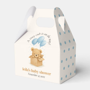 Ballotins Baby Shower Minimaliste Ours Bleu Ballon