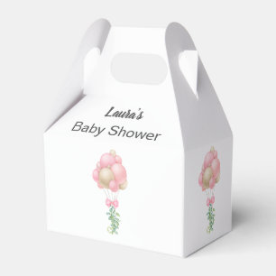 Ballotins Baby shower minimaliste rose Ballons fille