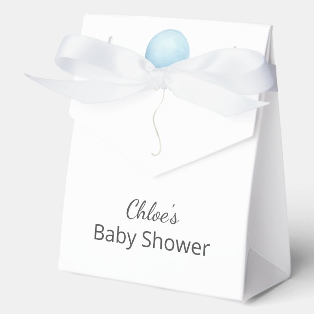 Ballotins Baby shower moderne Blue Balloon Boy (Recto)