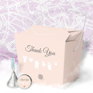 Ballotins Baby Shower Moderne Fille aux Teintes de Pêche Cla