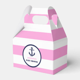 Ballotins Baby shower nautique personnalisé de fille de
