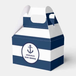 Ballotins Baby shower nautique Personnalisé Navy Blue Boy