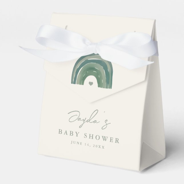 Ballotins Baby shower neutre arc-en-ciel Boho (Verso)