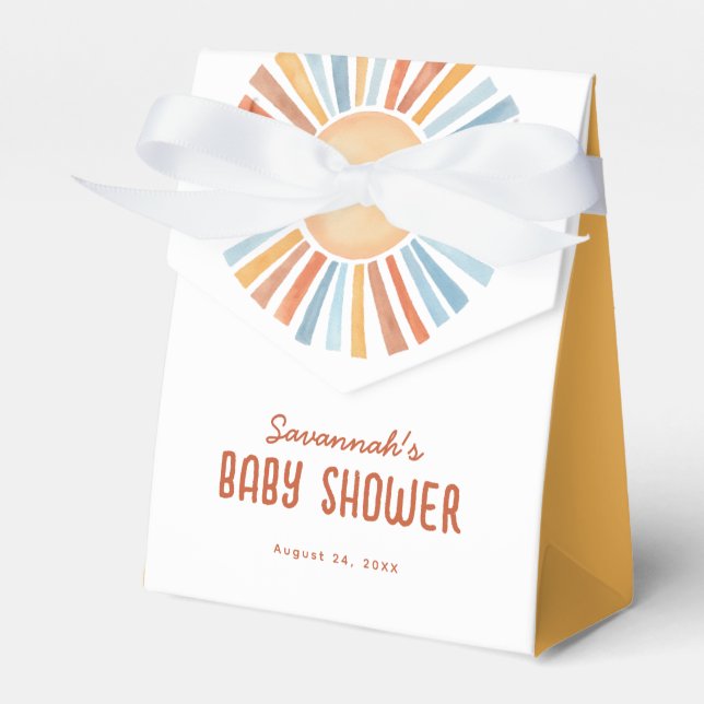 Ballotins Baby shower neutre Boho Sunshine (Verso)