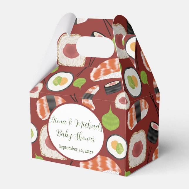 Ballotins Baby shower neutre Sushi (Verso)