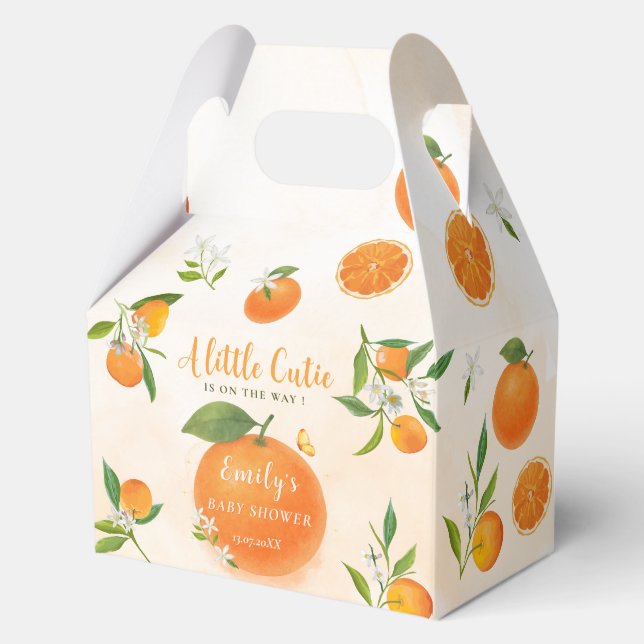 Ballotins Baby shower orange doux aux agrumes (Recto)