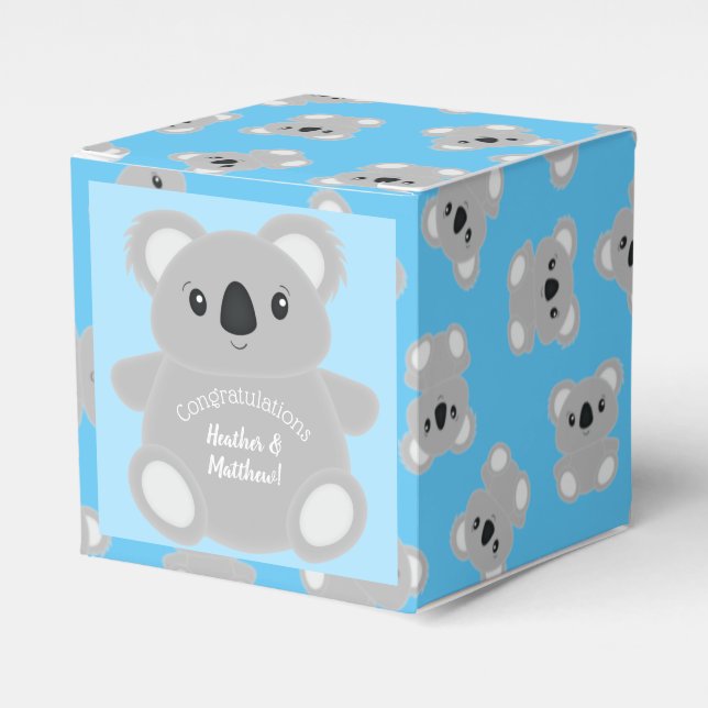 Ballotins Baby shower Ours de Koala (Verso)