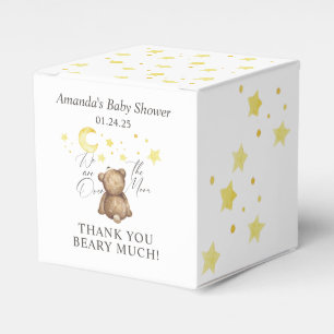 Ballotins Baby Shower Ours en peluche Au-Dessus de la Lune