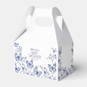 Ballotins Baby shower papillon bleu Chinoiserie