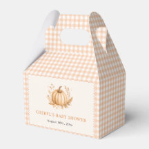 Baby Shower Petit Citrouille à Carreaux