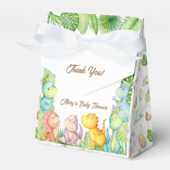 Ballotins Baby Shower Petit Dinosaure (Verso)
