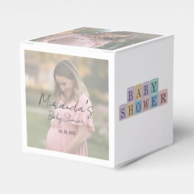 Ballotins Baby shower photo de la feuille de dégradé pour ma (Verso)