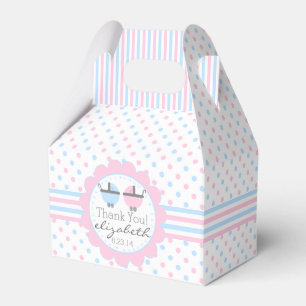 Ballotins Baby shower Pois rose et bleu