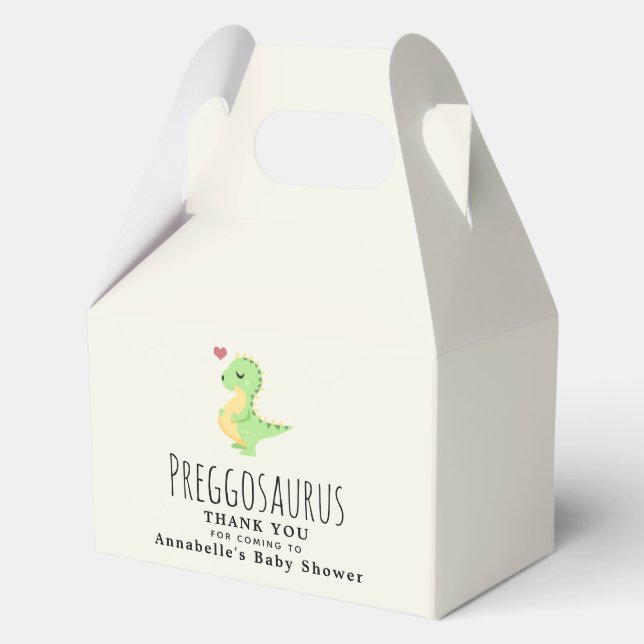 Ballotins Baby shower Preggosaurus Cute Dinosaur (Recto)