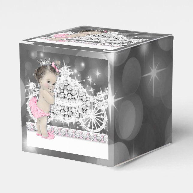 Ballotins Baby Shower Princesse Rose et Grise (Verso)