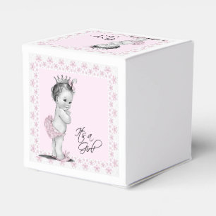 Ballotins Baby shower Princesse rose vintage