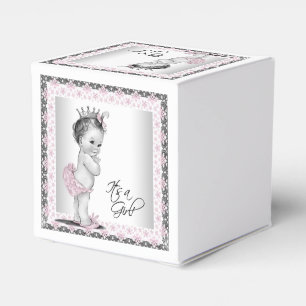 Ballotins Baby shower Princesse rose vintage