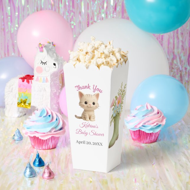 Ballotins Baby shower Purr-fect bébé fille chaton (Fête)