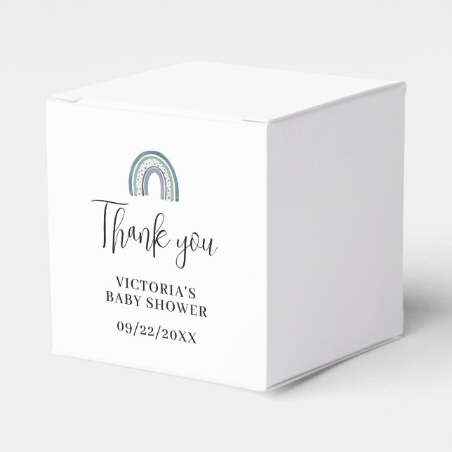 Ballotins Baby shower Rainbow Boy (Verso)