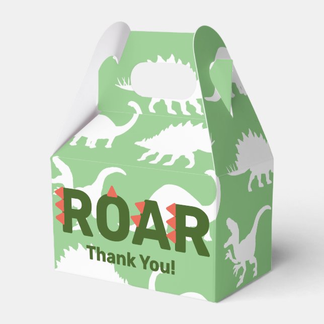 Ballotins Baby shower ROAR Dinosaures moderne (Verso)