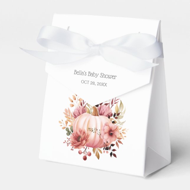 Ballotins Baby shower rose Citrouille (Verso)