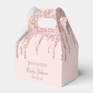 Ballotins Baby shower rousse rose or parties scintillant gou